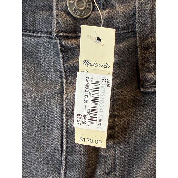Madewell Cali Demi Boot Jeans Berkeley Black Women’s Size 26 NWT - Picture 12 of 12